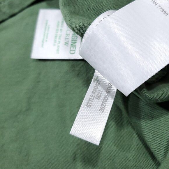 J. Crew Factory Green Short Sleeve T-Shirt Mini Dress Size XS 100% Cotton - Picture 5 of 8